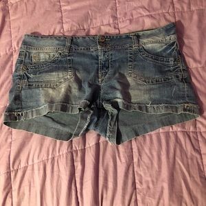 Blue jean shorts